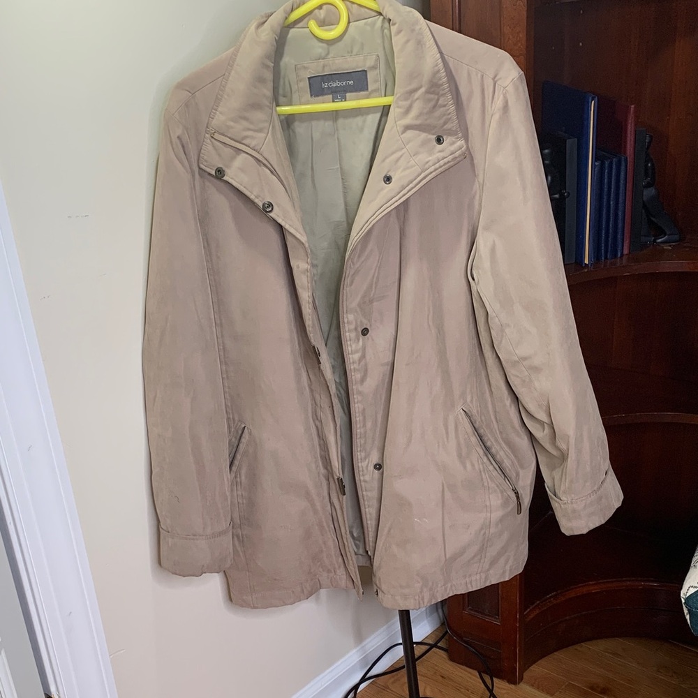 Liz Claiborne Women Tan Lightweight Jacket